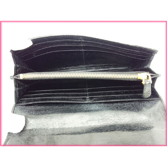 Miu Miu Long Wallet Matelasse Black - Picture 6 of 8